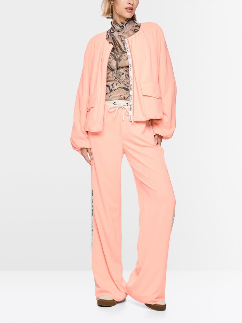 Ženská bluzónová bunda s riasením - tropical peach, 38