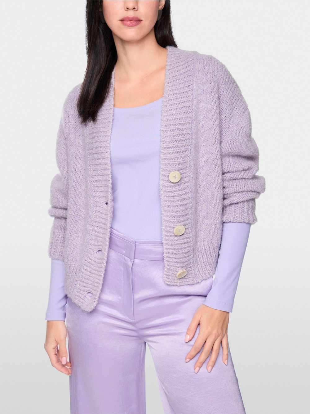 Skrátený kardigán „Knitted in Germany“ – Obrázok 5