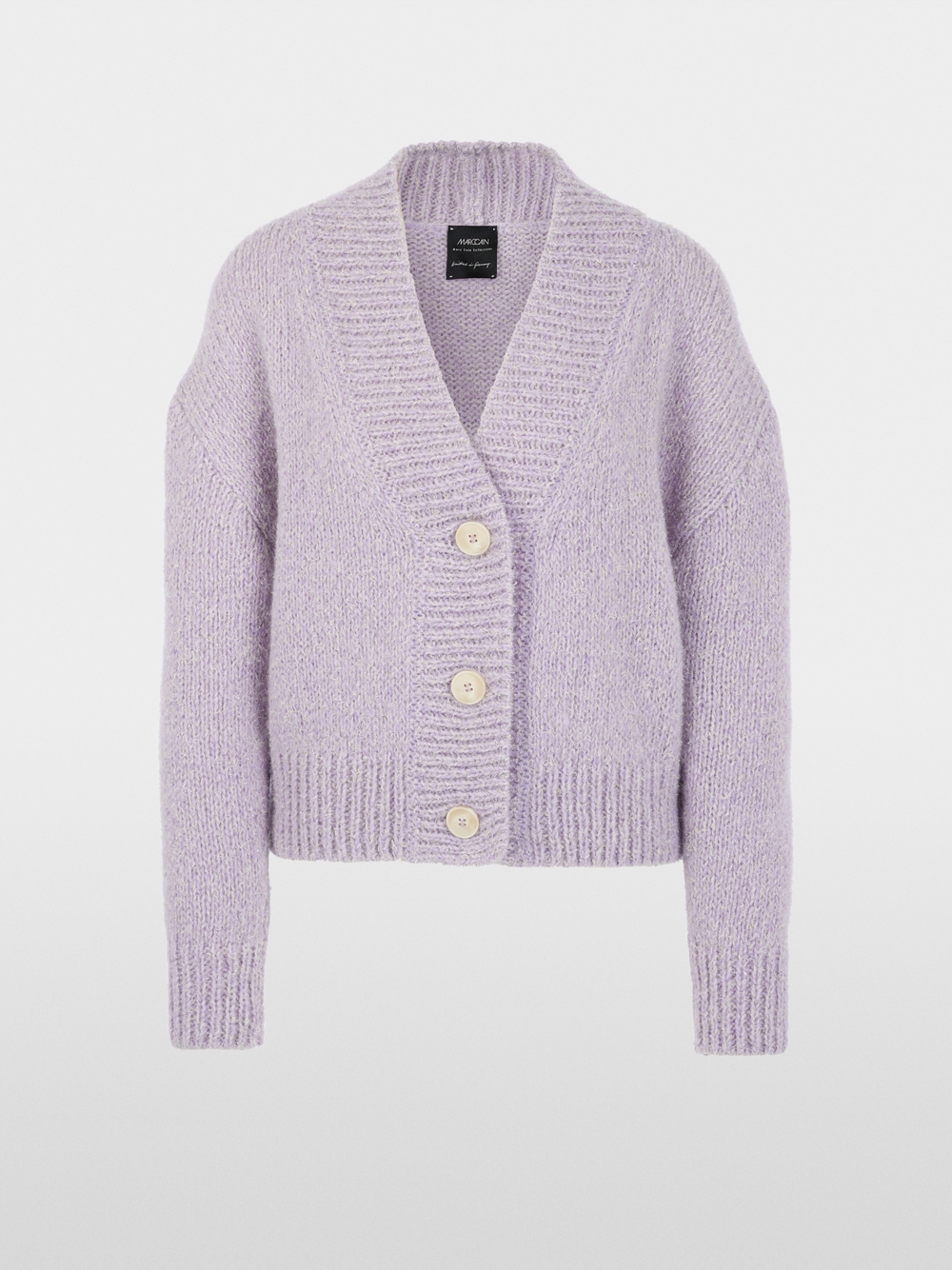 Skrátený kardigán „Knitted in Germany“ – Obrázok 7